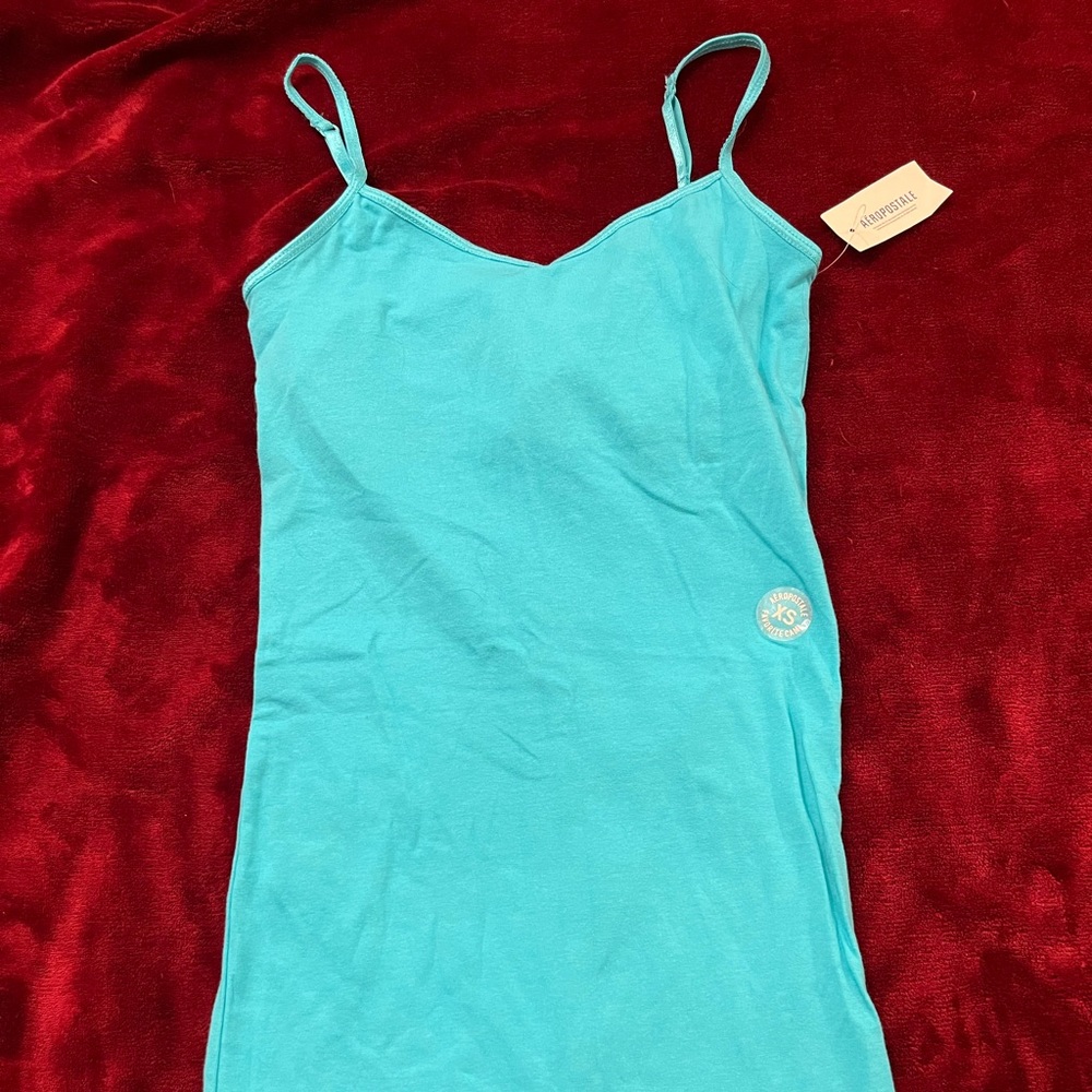 Teal Shelf-Bra Cami Aeropostale Women’s XS